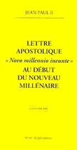 Couverture du livre « Lettre apostolique ; 