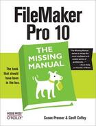 Couverture du livre « FileMaker Pro 10 ; the missing manual » de Susan Prosser aux éditions O'reilly Media