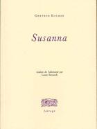 Couverture du livre « Susanna » de Gertrud Kolmar aux éditions Verdier