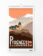 Couverture du livre « Calendrier Pyrénées (édition 2024) » de Jobomart aux éditions Cairn