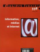 Couverture du livre « Information, médias et internet » de  aux éditions Documentation Francaise