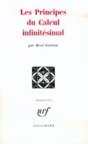 Couverture du livre « Les principes du calcul infinitésimal » de Rene Guenon aux éditions Gallimard (patrimoine Numerise)