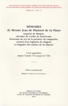 Couverture du livre « Mémoires de Messire Jean de Plantavit de la Pause » de Hubert Vergnette De Lamotte aux éditions Cths Edition