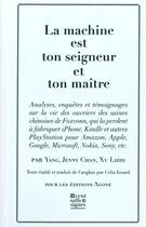 Couverture du livre « La machine est ton seigneur et ton maître » de  aux éditions Agone