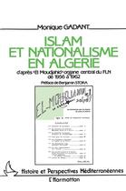 Couverture du livre « Islam et nationalisme en Algérie : d'après 