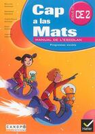 Couverture du livre « Cap a las mats ; CE2 ; manuau de l'escolan » de Combier et Dussuc et Madie aux éditions Crdp Bordeaux