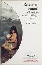 Couverture du livre « Retour au parana » de Abou aux éditions Hachette (réédition Numérique Fenixx)