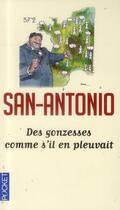 Couverture du livre « San-Antonio : des gonzesses comme s'il en pleuvait » de San-Antonio aux éditions Pocket