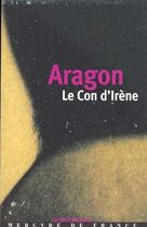 Couverture du livre « Le con d'irene » de Louis Aragon aux éditions Mercure De France