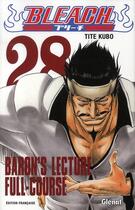 Couverture du livre « Bleach Tome 28 : Baron's lecture Full-course » de Tite Kubo aux éditions Glenat