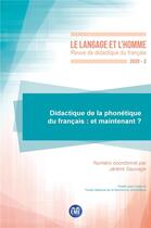 Couverture du livre « Didactique de la phonetique du francais : et maintenant ? » de  aux éditions Eme Editions