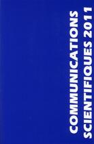 Couverture du livre « Communications scientifiques 2011 » de Mapar aux éditions Arnette