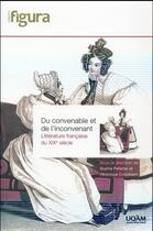 Couverture du livre « Du convenable et de l'inconvenant » de Pelletier/Cnock aux éditions Pu De Quebec