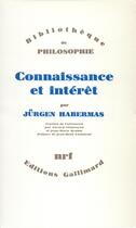 Couverture du livre « Connaissance et interet » de Habermas/Ladmiral aux éditions Gallimard