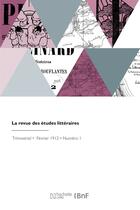 Couverture du livre « La revue des études littéraires » de Amedee Rolland aux éditions Hachette Bnf