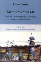 Couverture du livre « Mémoire d'un rat ; commentaires de Ferdinand, ancien rat de tranchées » de Pierre Chaine aux éditions Tallandier