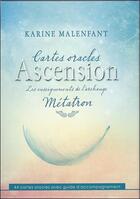 Couverture du livre « Ascension ; les enseignements et méditations de l'archange metatron ; coffret » de Karine Malenfant aux éditions Ada