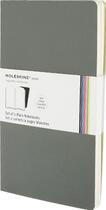 Couverture du livre « Carnet volant blanc ; grand format ; set 2 ; couverture souple gris » de Moleskine aux éditions Moleskine Papet