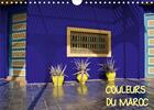 Couverture du livre « COULEURS DU MAROC (Calendrier mural 2020 DIN A4 horizontal) ; De l'ocre de Marrakech au bleu d'Essaouira. (Calendrier mensuel, 14 Pages ) » de Jean-Luc Rollier aux éditions Calvendo