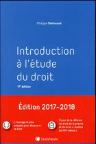 Couverture du livre « Introduction à l'étude du droit (17e édition) » de Philippe Malinvaud aux éditions Lexisnexis