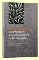 Couverture du livre « Oeuvres complètes Tome 7 ; commentaire sur «l'esprit des lois» de Montesquieu » de Destutt De Tracy aux éditions Vrin