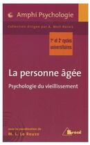 Couverture du livre « Le vieillissement psychologique » de Rouzo aux éditions Breal
