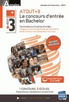 Couverture du livre « Annales atout +3 2014-2015 » de  aux éditions Studyrama