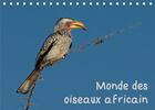 Couverture du livre « Monde des oiseaux africain calendrier chevalet 2020 din a5 horizontal - des portraits d oiseau fasci » de Wolf Gerald aux éditions Calvendo