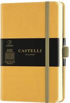 Couverture du livre « Carnet aquarela poche quadrille jaune moutarde » de Castelli aux éditions Castelli Milano