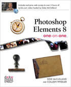 Couverture du livre « Photoshop Elements 8 ; one-on-one » de Deke Mc Clelland et Colleen Wheeler aux éditions Epagine