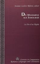 Couverture du livre « Des mandarins aux samourais » de Riboni Josiane Lecle aux éditions Peter Lang