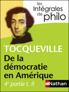 Couverture du livre « De la démocratie en Amérique Tome 2 ; 4ème partie » de Alexis De Tocqueville aux éditions Nathan