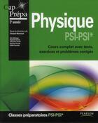 Couverture du livre « CAP PREPA ; physique ; prépa PSI 2ème année » de  aux éditions Pearson