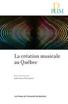 Couverture du livre « La creation musicale au quebec » de Goldman J aux éditions Pu De Montreal