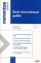 Couverture du livre « Droit international public (21e édition) » de David Ruzie et Gerard Teboul aux éditions Dalloz