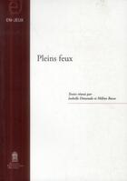 Couverture du livre « Pleins Feux » de Dimondo Isabelle aux éditions Editions Universitaires D'avignon