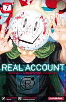 Couverture du livre « Real account Tome 7 » de Shizumu Watanabe et Okushou aux éditions Kurokawa