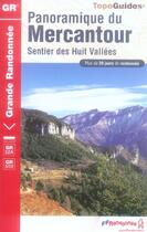 Couverture du livre « Panoramique du mercantour ; sentier des huit vallées » de  aux éditions Ffrp