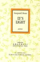 Couverture du livre « Ly's light » de Gaspard Hons aux éditions Editions Phi