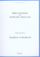 Couverture du livre « Agrippa d'aubigne » de Gilbert Schrenck aux éditions Memini
