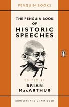 Couverture du livre « The penguin book of historic speeches » de Brian Macarthur aux éditions Adult Pbs