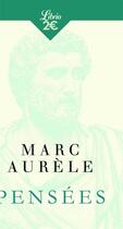 Couverture du livre « Pensees » de Marc Aurele aux éditions J'ai Lu