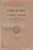 Couverture du livre « L'idée de Dieu et l'esprit humain » de Arthur James Balfour aux éditions Nel