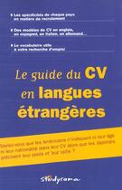 Couverture du livre « Le guide du cv en langues etrangeres » de  aux éditions Studyrama