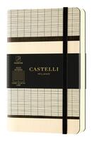 Couverture du livre « Carnet tatami poche ligne white milk » de Castelli aux éditions Castelli Milano