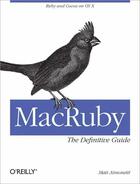 Couverture du livre « MacRuby: The Definitive Guide » de Matt Aimonetti aux éditions O Reilly