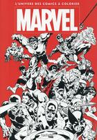 Couverture du livre « Grand coloriage ; Marvel » de Nicolas Beaujouan aux éditions Hachette Heroes