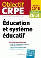 Couverture du livre « OBJECTIF CRPE » de Serge Herreman aux éditions Hachette Education