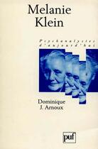 Couverture du livre « Melanie klein n.7 » de Arnoux D.J. aux éditions Puf