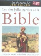 Couverture du livre « Les plus belles paroles de la bible » de Bernard Baudouin aux éditions Editions 365